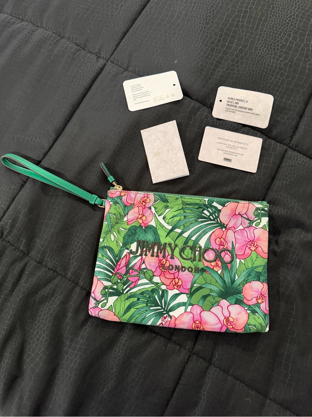 Jimmy Choo Yeree Pouch - Tropical Orchid Mix
